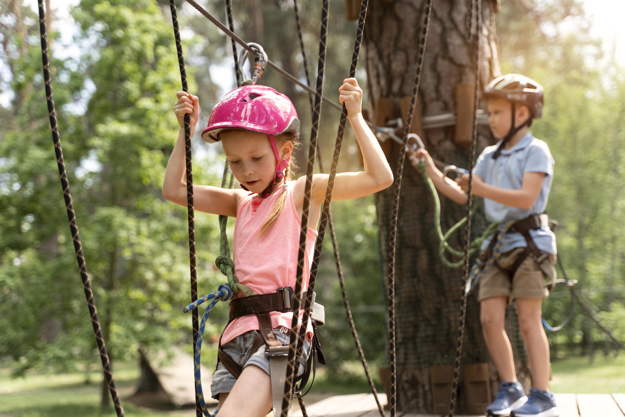 courageous-children-having-fun-adventure-park